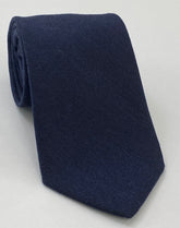 Dark Navy Blue Wool/Silk Tie GWST-11